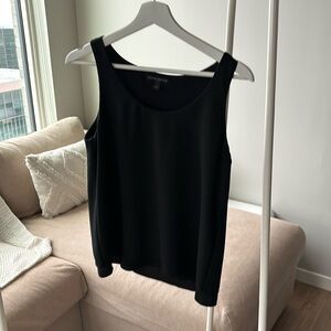 Black two-ply dressy tank